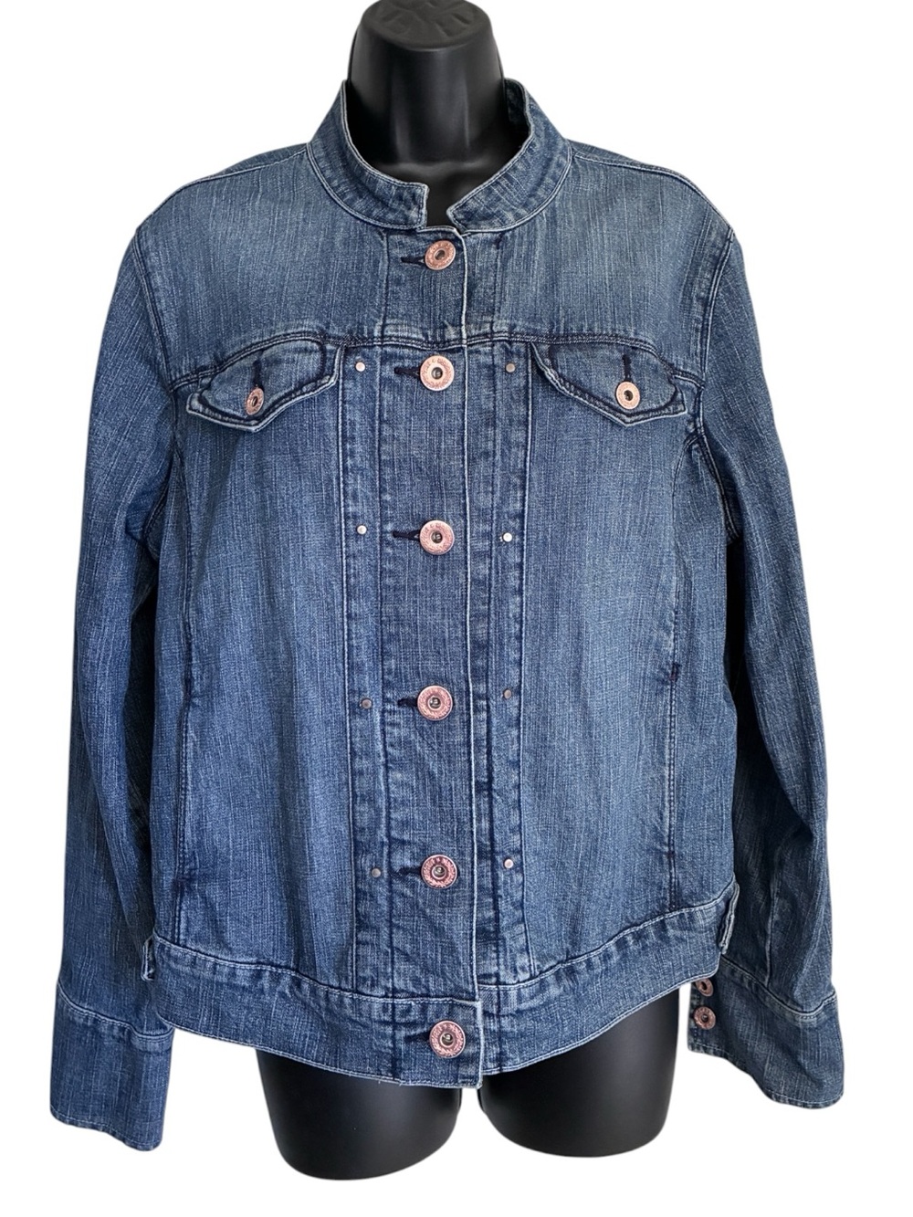 Levi Strauss Classic Y2K Style Blue Denim Jean Jacket Sz XL